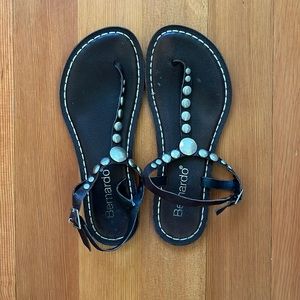 COPY - Bernardo brown sandals with silver detail. Size 9.